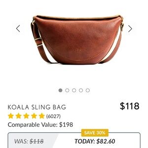 NWT Portland Leather Medium Crossbody Bag
